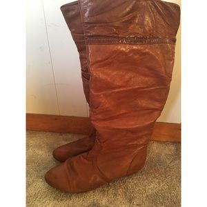 Tall tan boots